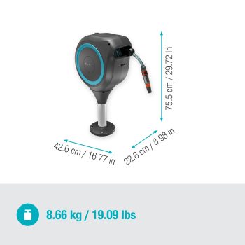 Dévidoir Gardena automatique pour terrasse RollUp M 20 m