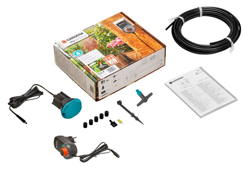 Kit Arrosage automatique balcons et terrasses Jardin urbain 6 balconnières