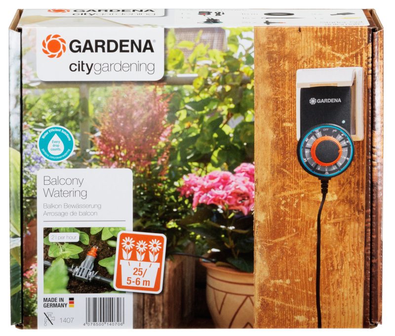 Kit Arrosage automatique balcons et terrasses Jardin urbain 6 balconnières